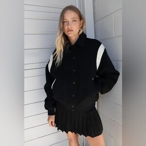 Oak and fort VARSITY WOOL BLEND BOMBER